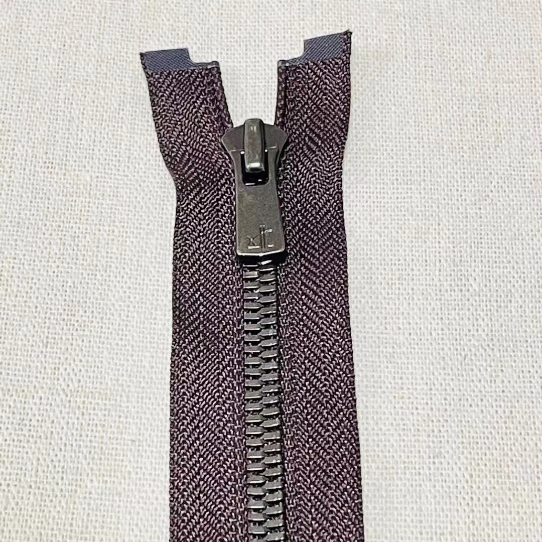 YKK高端拉鏈EXCELLA系列，5號(hào)金屬雙開右插玉米牙煙槍色